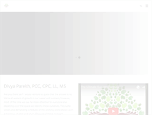 Tablet Screenshot of divyaparekh.com